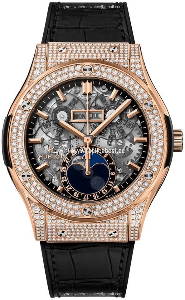 Hublot Classic Fusion Aerofusion Mens watch Unisex Automatic Rose gold 517.ox.0180.lr.1704