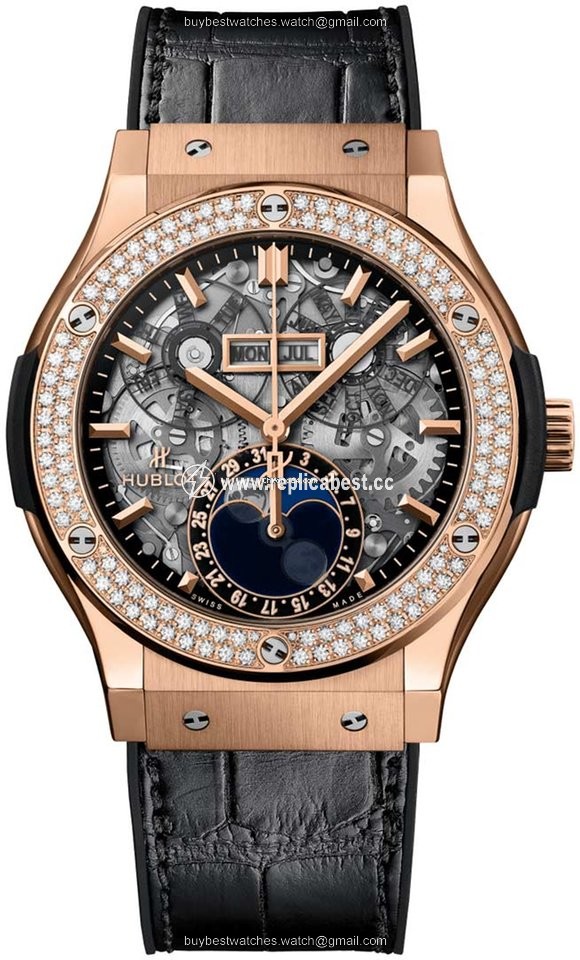 Hublot Classic Fusion Aerofusion Mens watch Unisex Automatic Rose gold 517.ox.0180.lr.1104
