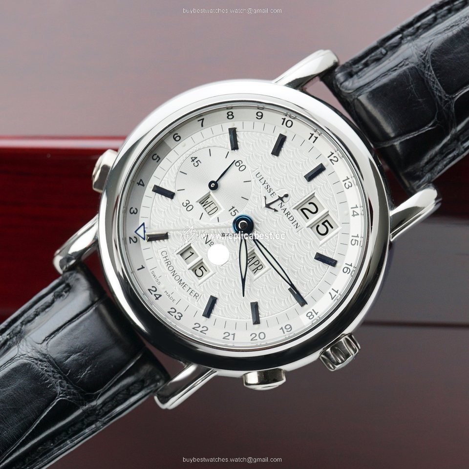 Ulysse Nardin GMT + - Perpetual Mens watch Unisex Automatic Platinum 329-80