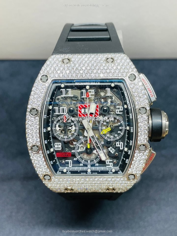 Richard Mille RM 011 Mens watch Unisex Automatic White gold RM-011-FM