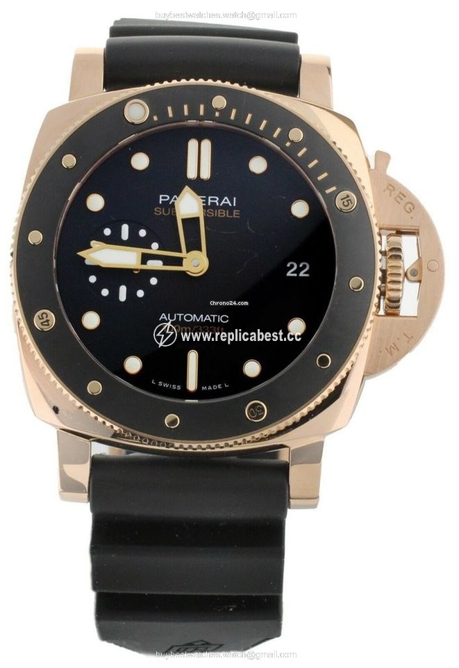 Panerai Mens watch Unisex Automatic Rose gold PAM974
