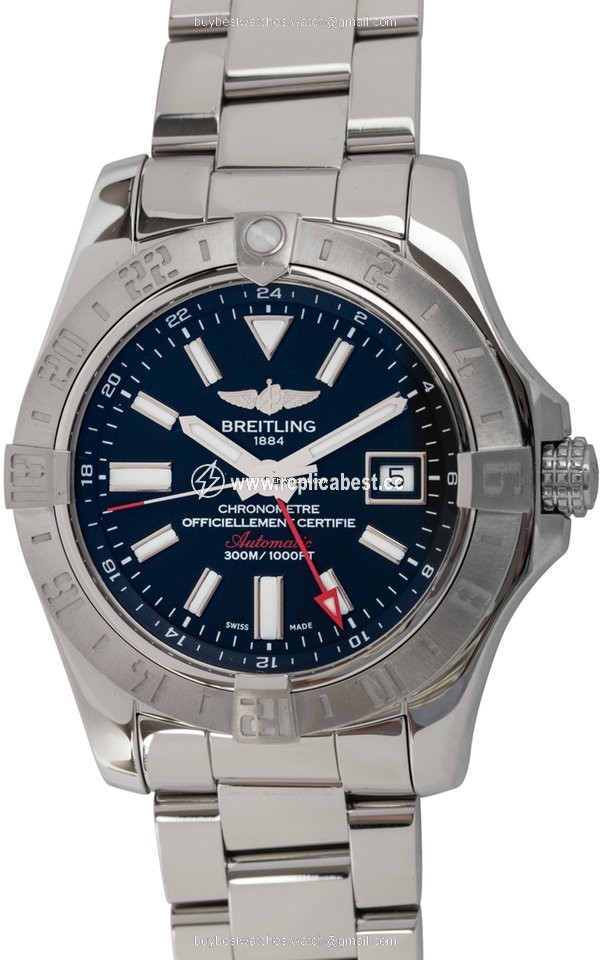 Breitling Avenger II GMT Mens watch Unisex Automatic Steel A3239011 BC35