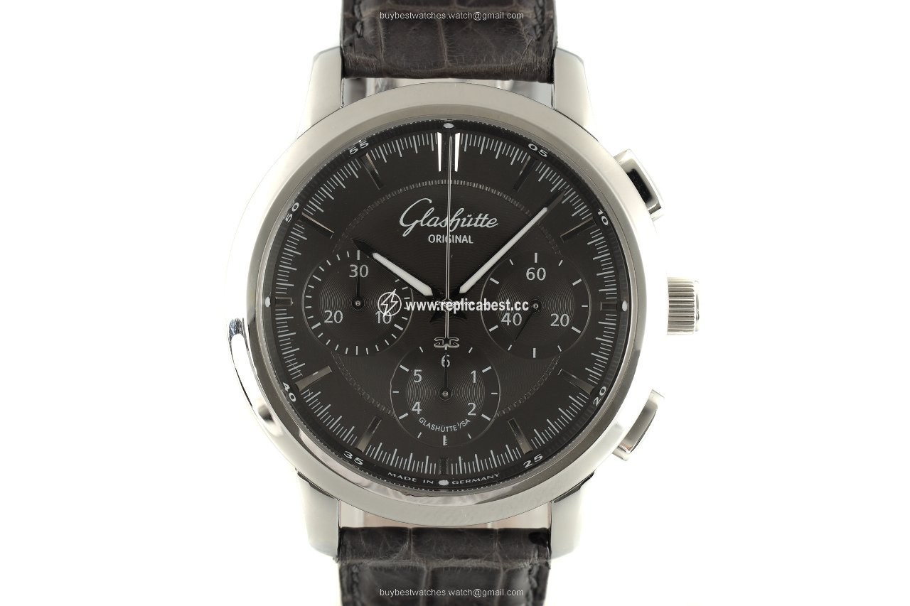 Glashutte Original Senator Chronograph Mens watch Unisex Automatic Steel 39-31-34-42-04