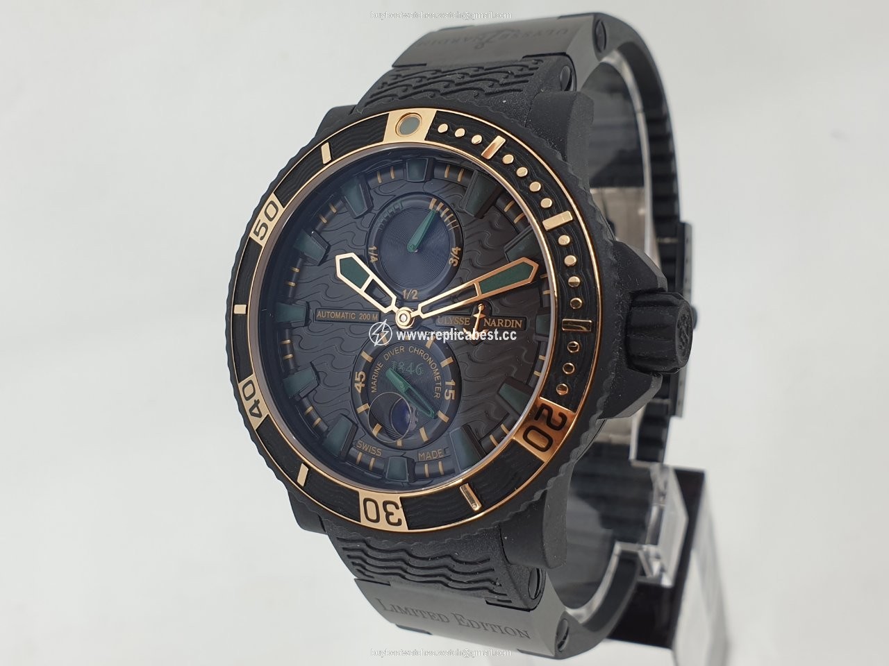 Ulysse Nardin Diver Black Sea Mens watch Unisex Automatic Steel 263-92LE-3C 928