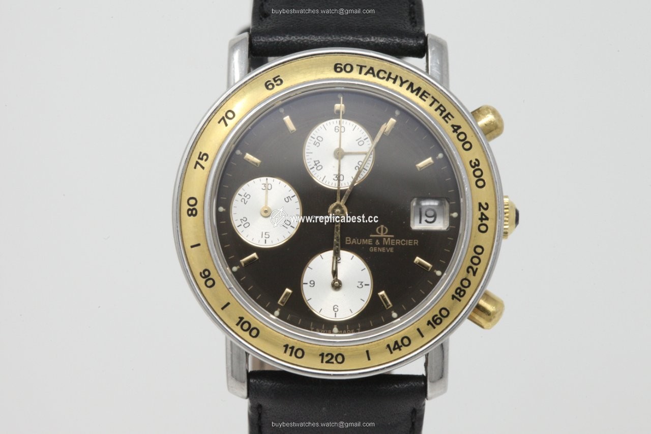 Baume & Mercier Mens watch Unisex Automatic Gold Steel 6105.081