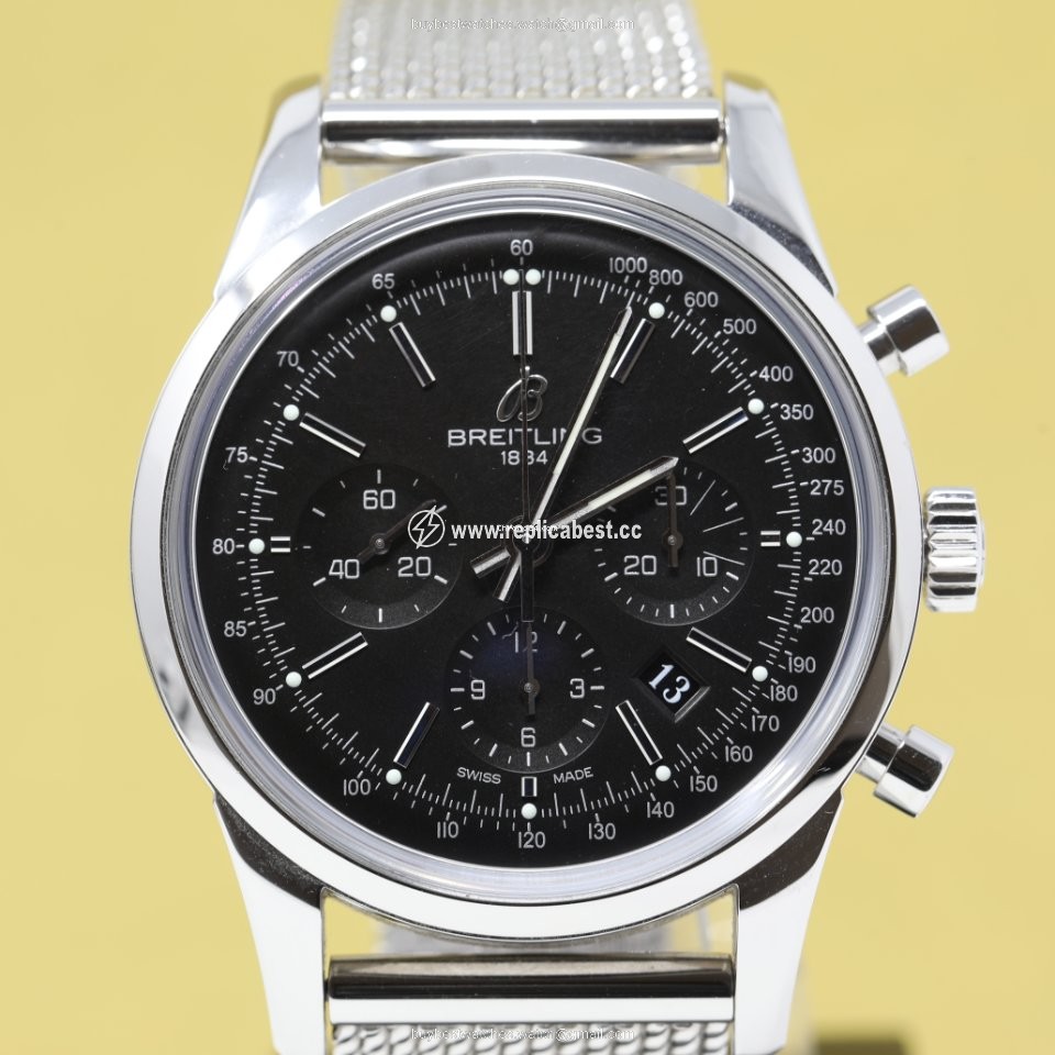 Breitling Transocean Chronograph Mens watch Unisex Automatic Steel AB015112 C860