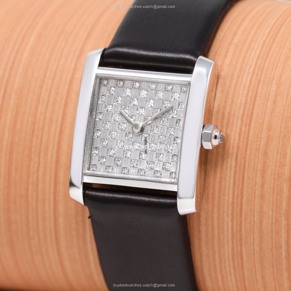 Cartier Tank Francaise Womens watch Quartz White gold Cartier 2517