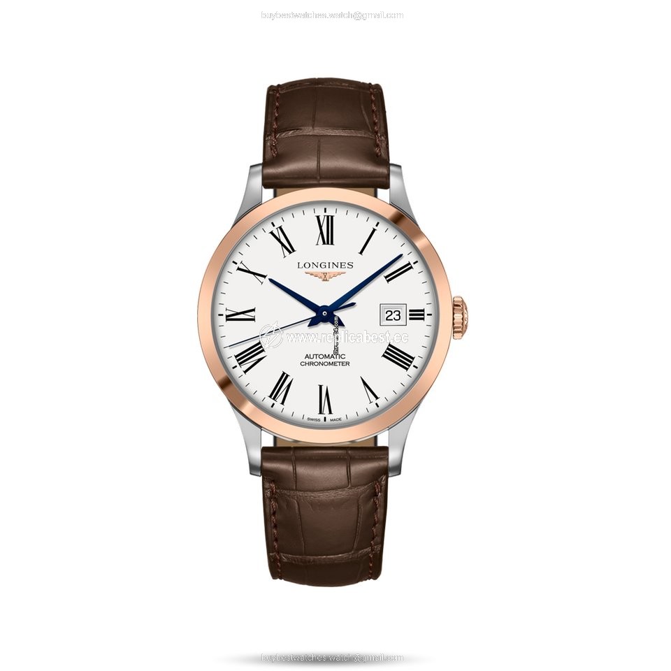 Longines Record Mens watch Unisex Automatic Rose gold L2.821.5.11.2