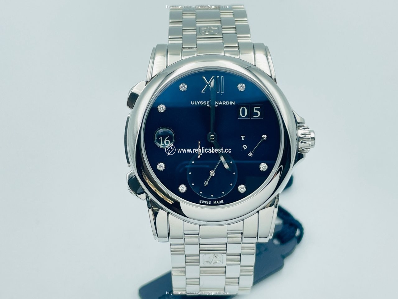 Ulysse Nardin Dual Time Womens watch Automatic Steel 3243-222