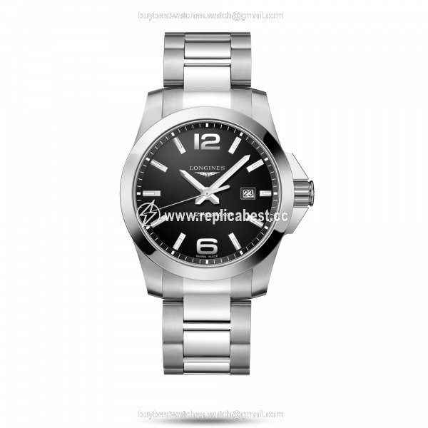 Longines Conquest Mens watch Unisex Quartz Steel L3.760.4.56.6