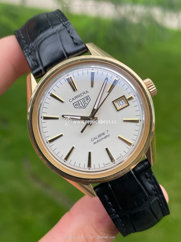 TAG Heuer Carrera Calibre 7 Mens watch Unisex Automatic Yellow gold WAR2140.FC8159