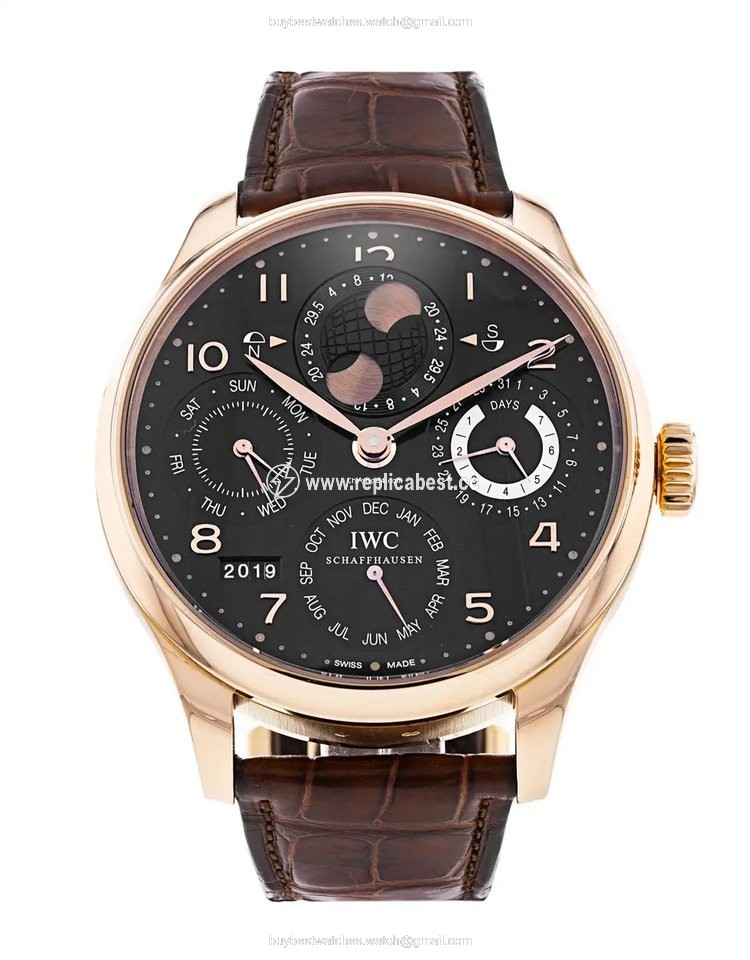 IWC Portuguese Perpetual Calendar Mens watch Unisex Automatic Rose gold IW503202