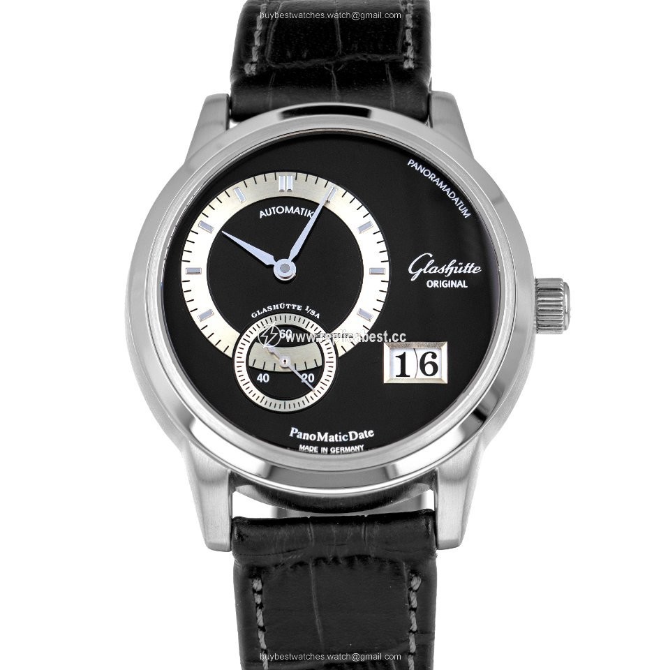 Glashutte Original PanoMaticDate Mens watch Unisex Automatic Platinum 90-01-03-03-04
