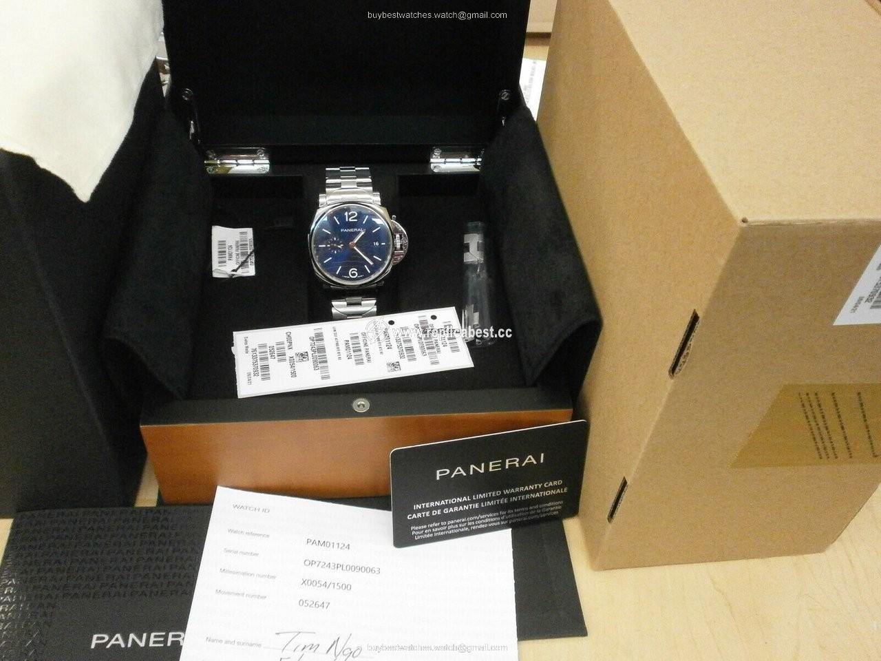 Panerai Mens watch Unisex Automatic Steel 1124