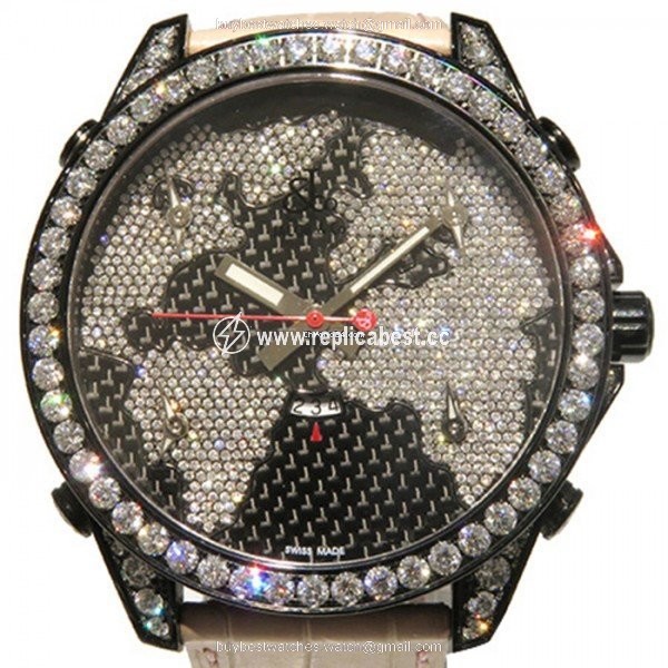 Jacob & Co. Five Time Zone Quartz Steel JC-47SCFDCB