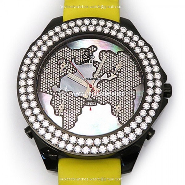 Jacob & Co. Five Time Zone Quartz Steel JC-47JDBMD
