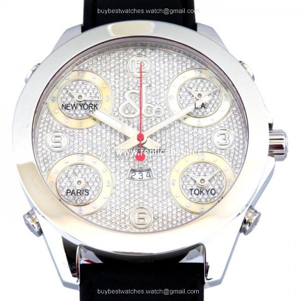 Jacob & Co. Five Time Zone Quartz Steel JC-30Y