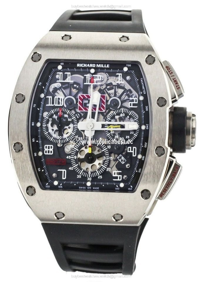 Richard Mille RM 011 Mens watch Unisex Automatic White gold RM11-FM
