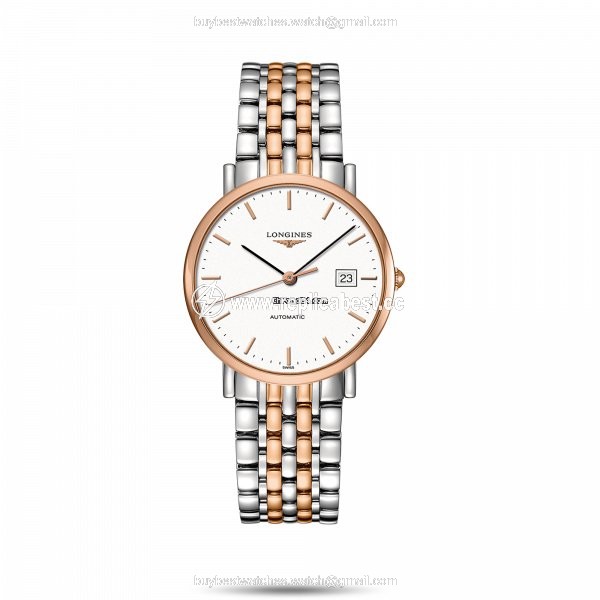 Longines Elegant Mens watch Unisex Automatic Gold Steel L4.810.5.12.7