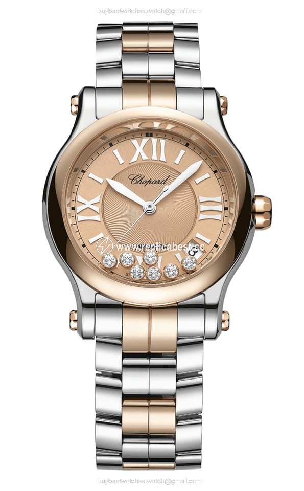 Chopard Happy Sport Womens watch Automatic Gold Steel 278559-6019