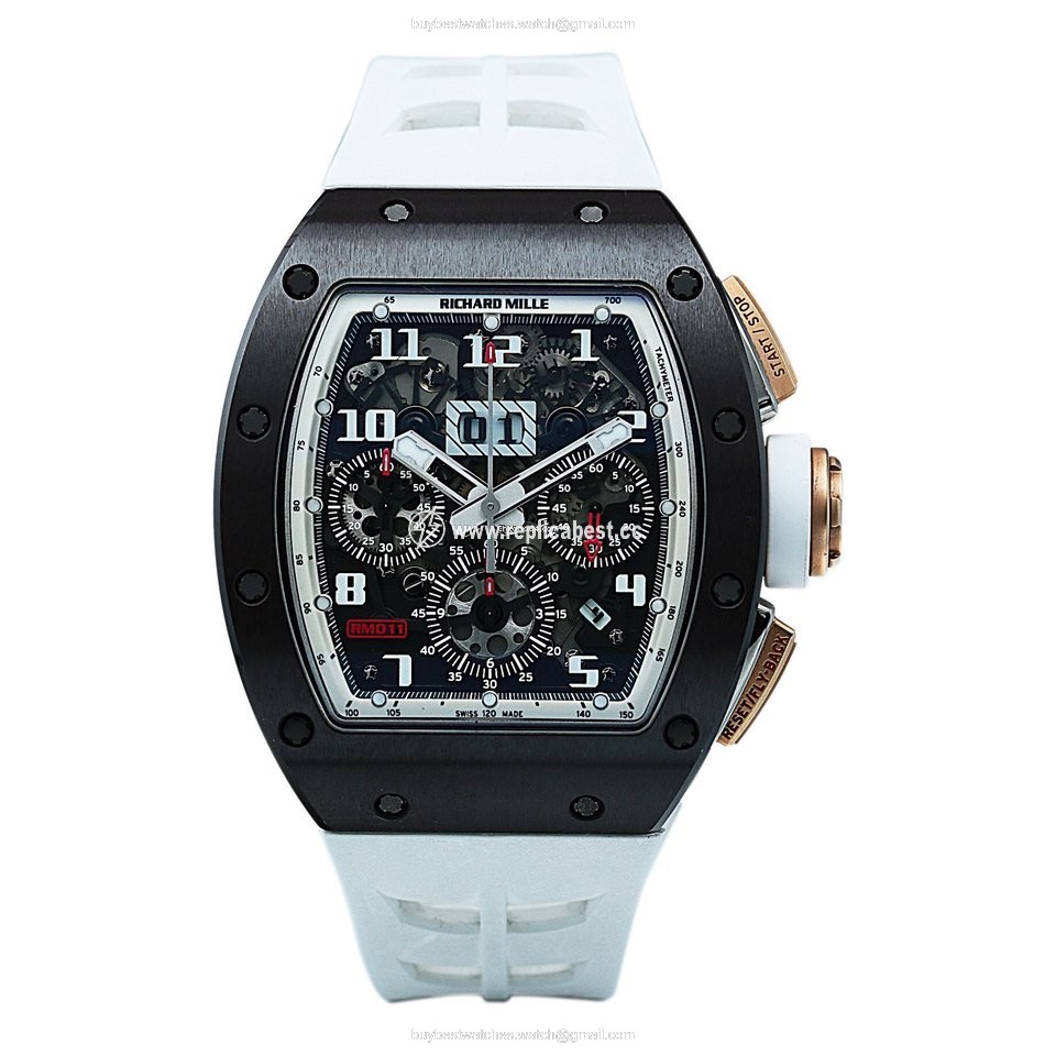 Richard Mille RM 011 Mens watch Unisex Automatic Ceramic RM011 AO RG-TZP-Z