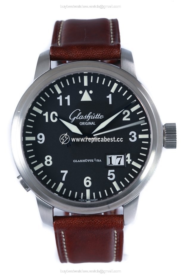 Glashutte Original Senator Navigator Panorama Date Mens watch Unisex Automatic Steel 100-03-07-05-04
