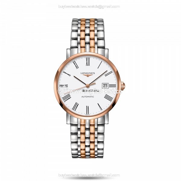 Longines Elegant Mens watch Unisex Automatic Gold Steel L4.910.5.11.7