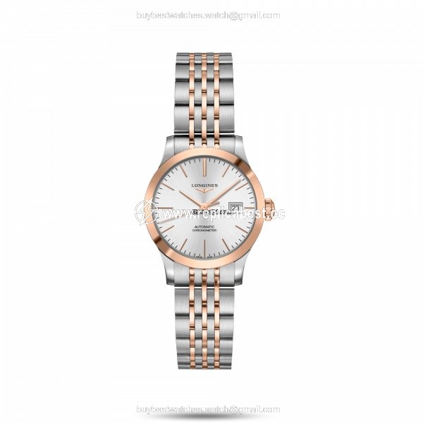 Longines Record Womens watch Automatic Gold Steel L2.321.5.72.7