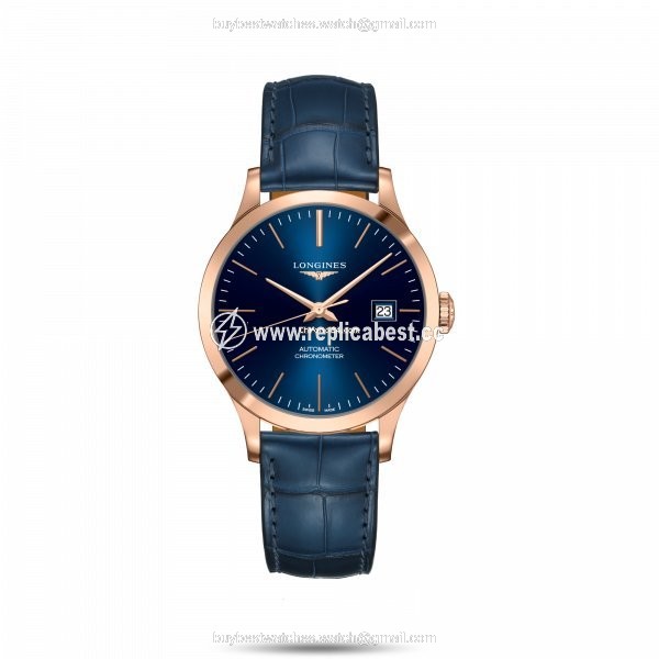 Longines Record Mens watch Unisex Automatic Red gold L2.820.8.92.2