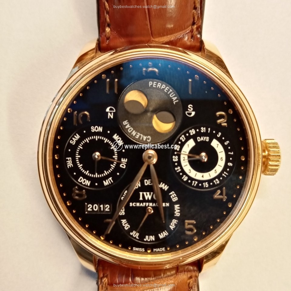 IWC Portuguese Perpetual Calendar Mens watch Unisex Automatic Rose gold IW502101
