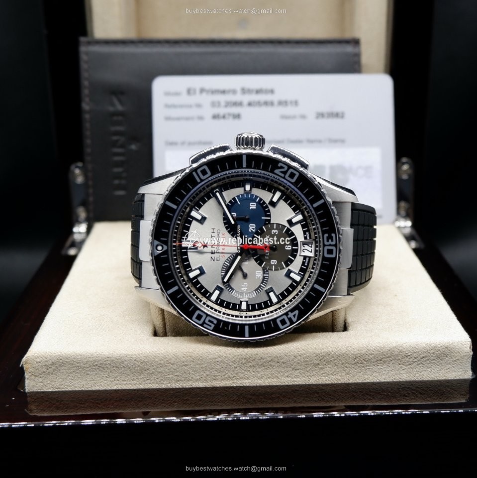 Zenith El Primero Stratos Flyback Mens watch Unisex Automatic Steel 03.2066.405 69.R515