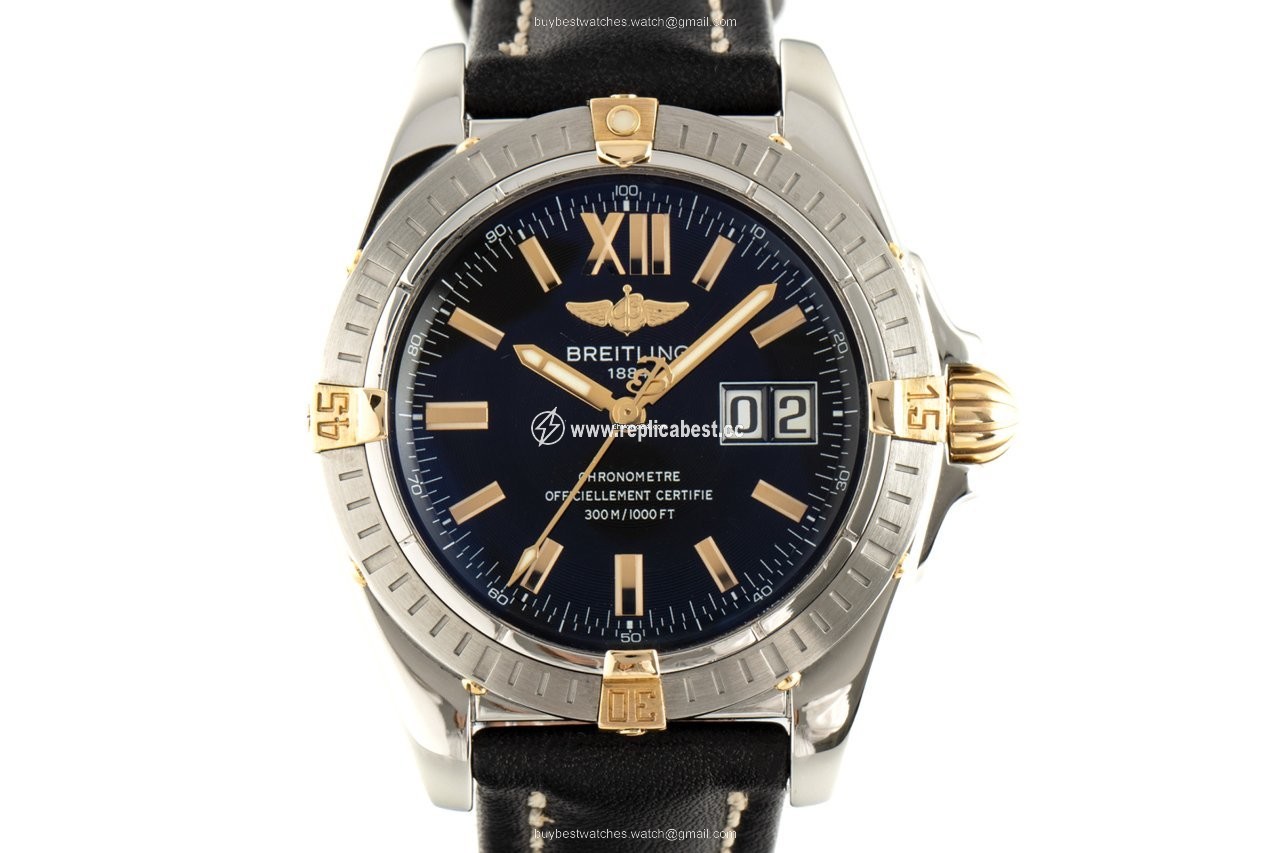 Breitling Galactic 41 Mens watch Unisex Automatic Gold Steel B49350