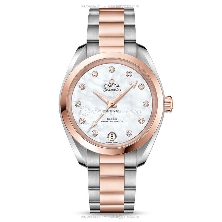 Omega Seamaster Aqua Terra Womens watch Automatic Gold Steel 220.20.34.20.55.001