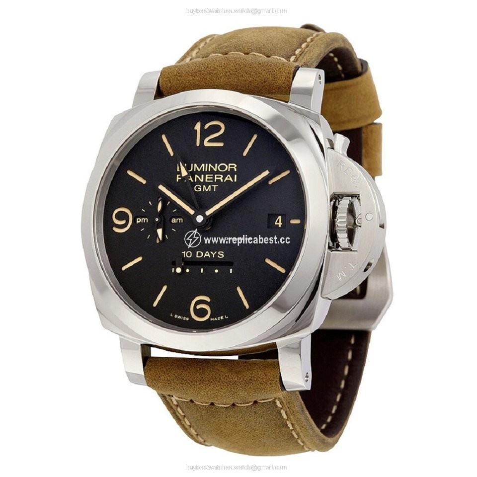 Panerai Luminor 1950 10 Days GMT Mens watch Unisex Automatic Steel PAM00533