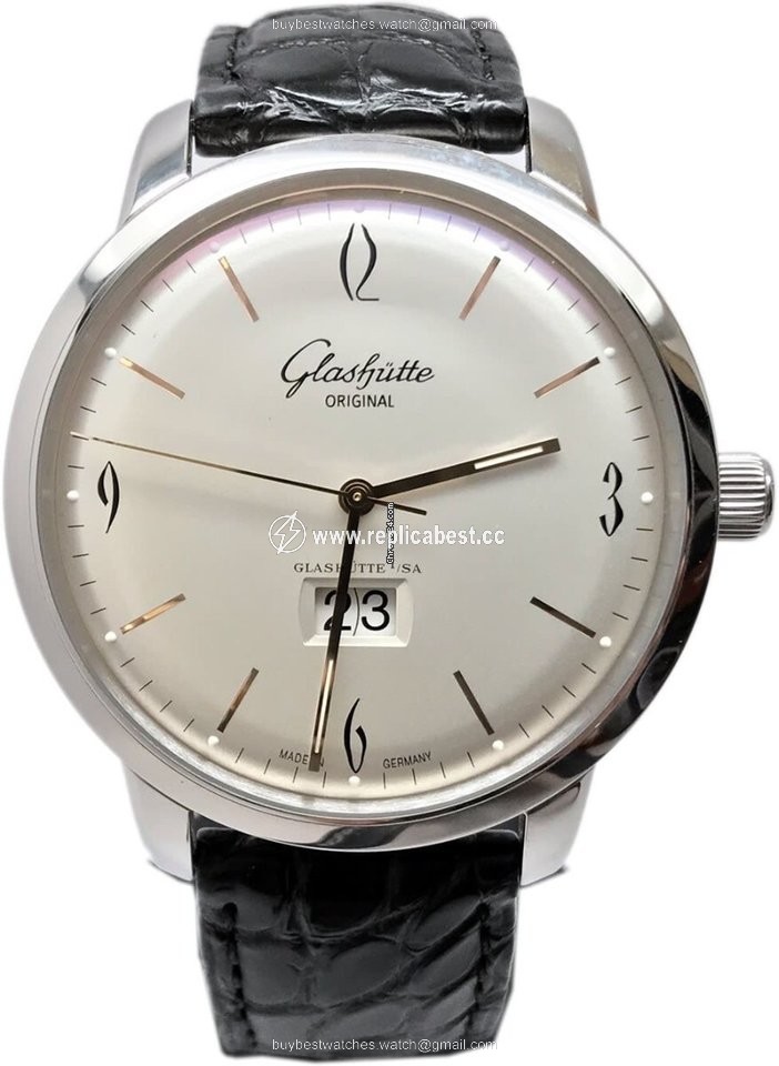 Glashutte Original Sixties Panorama Date Mens watch Unisex Automatic Steel 39-47-01-02-04