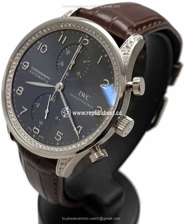 IWC Portuguese Chronograph Mens watch Unisex Automatic White gold 3714.74