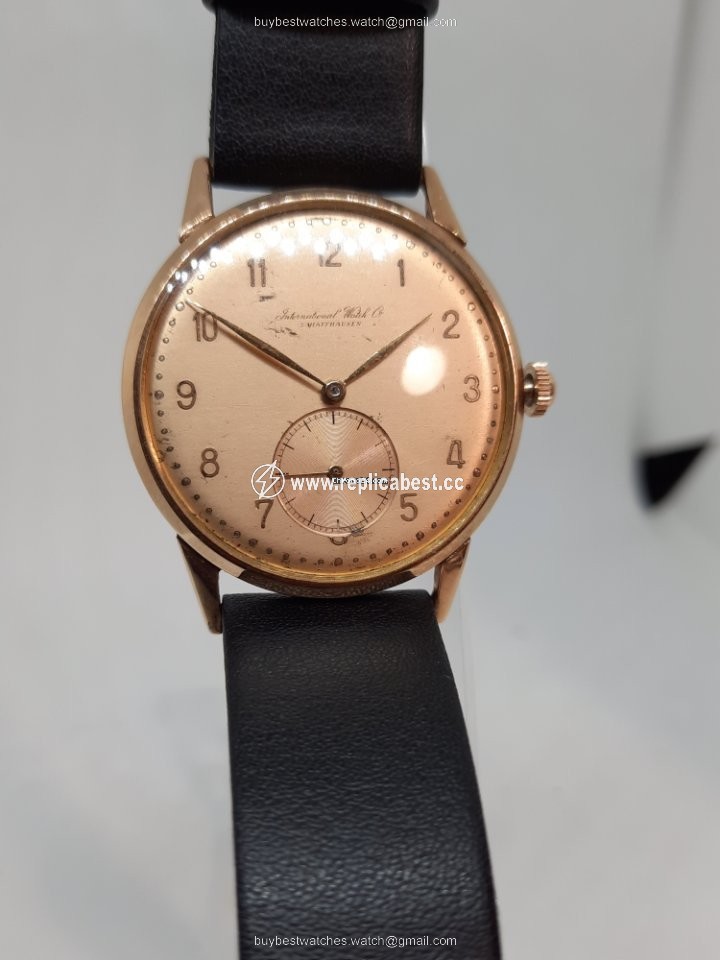 IWC Mens watch Unisex Manual winding Rose gold c62