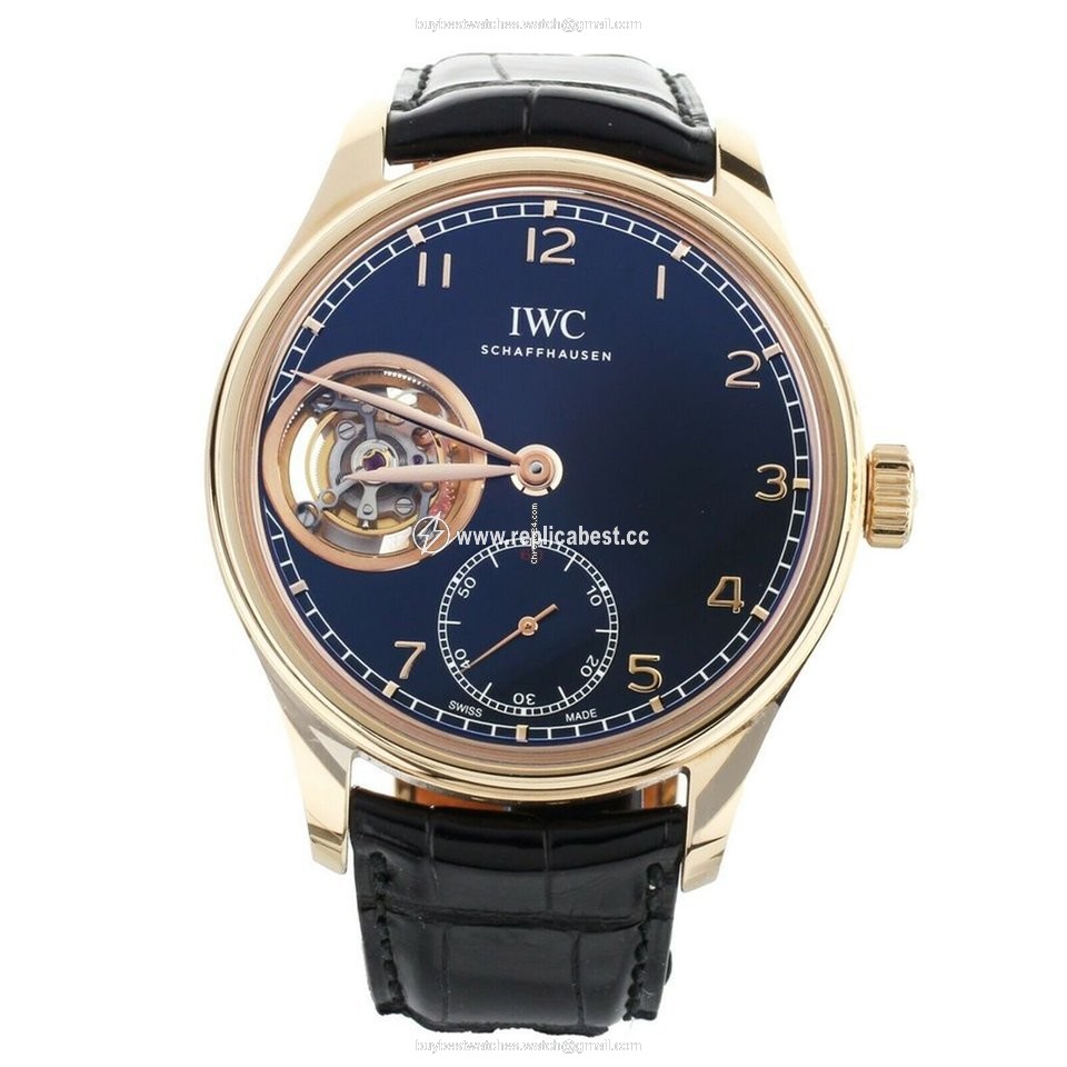 IWC Portuguese Tourbillon Mens watch Unisex Manual winding Rose gold IW546305