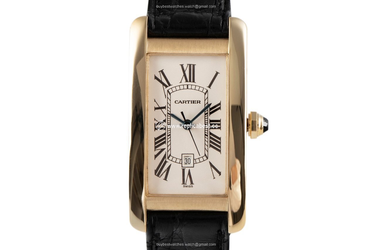 Cartier Tank Americaine Mens watch Unisex Automatic Yellow gold 2483