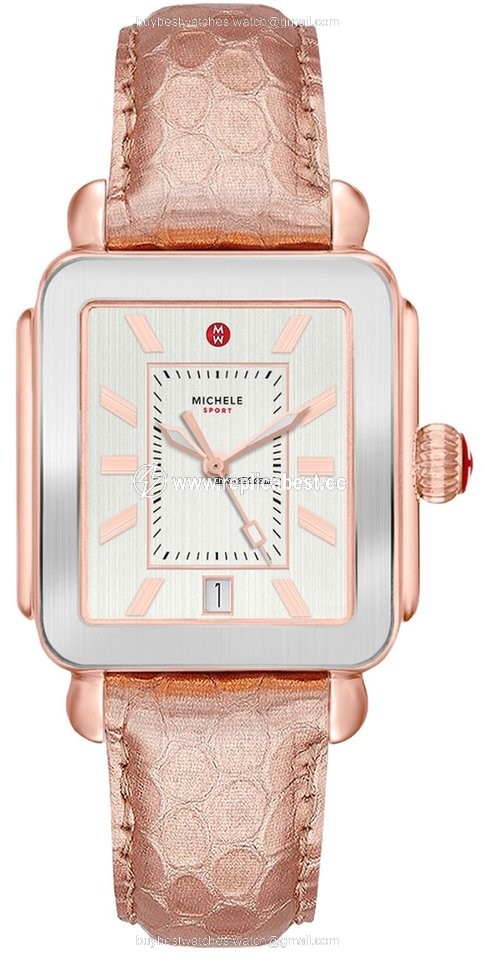 Michele Deco Womens watch Quartz Rose gold MWW06K000039