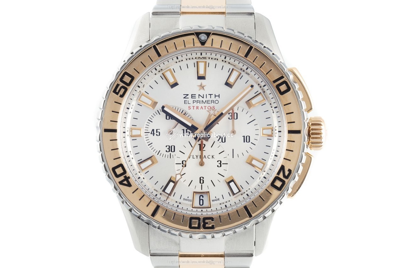 Zenith El Primero Stratos Flyback Mens watch Unisex Automatic Gold Steel 51.2061.405 01.M2060