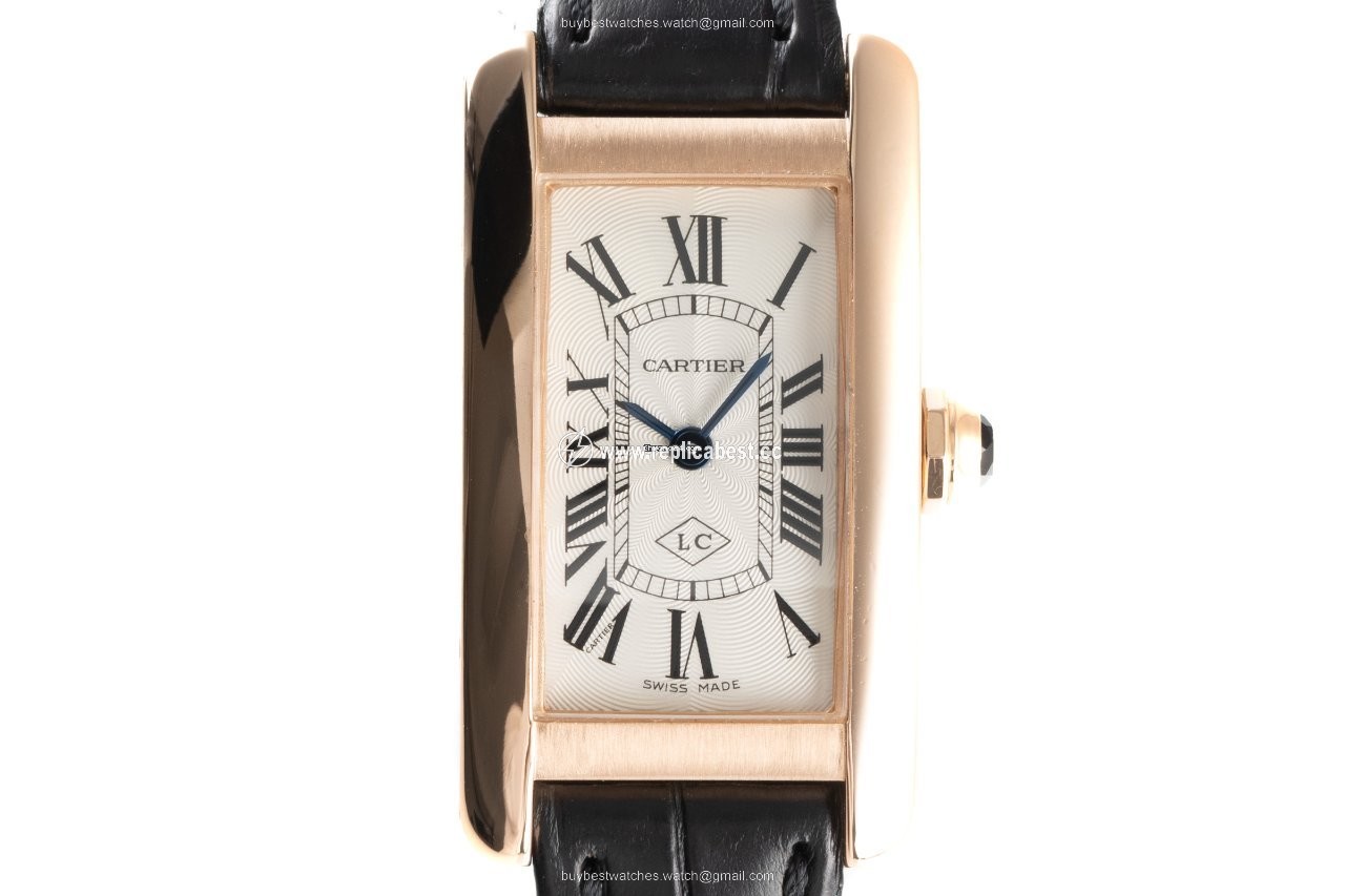 Cartier Tank Americaine Womens watch Quartz Red gold 2503