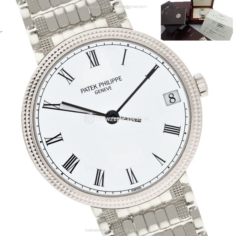 Patek Philippe Calatrava Mens watch Unisex Automatic White gold 3802 205