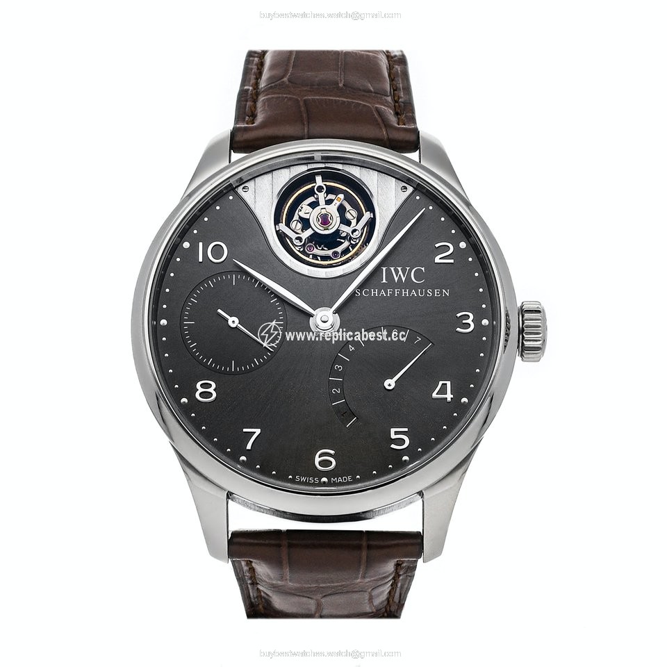 IWC Portuguese Tourbillon Mens watch Unisex Automatic White gold IW5042-07