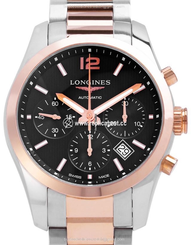 Longines Conquest Classic Mens watch Unisex Automatic Gold Steel L2.786.5.56.7