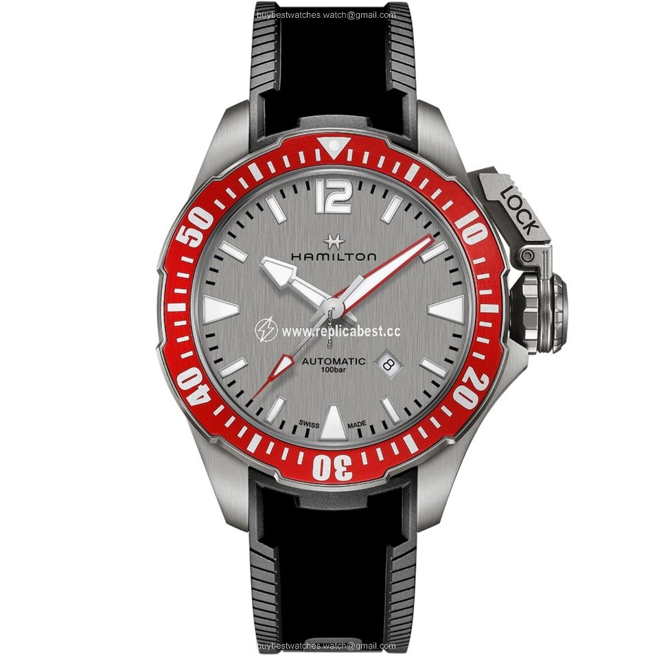 Hamilton Khaki Navy Frogman Mens watch Unisex Automatic Titanium H77805380