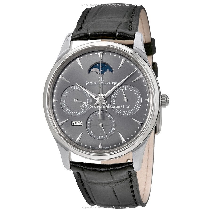 Jaeger-LeCoultre Master Ultra Thin Perpetual Mens watch Unisex Automatic White gold Q130354J
