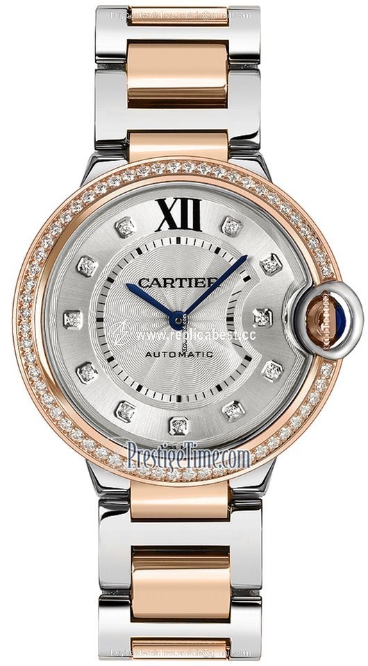 Cartier Ballon Bleu 36mm Womens watch Automatic Gold Steel w3bb0024