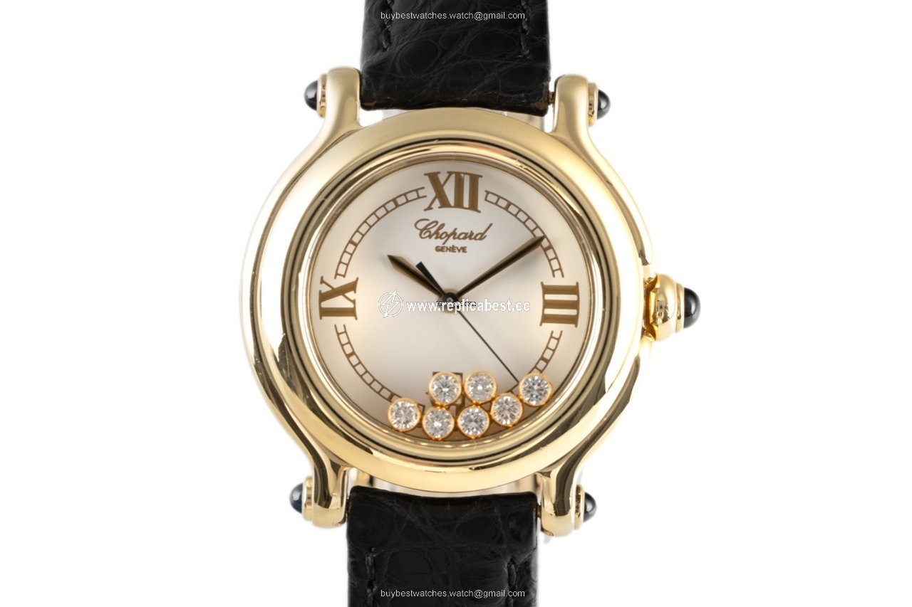 Chopard Happy Sport Womens watch Quartz Yellow gold 27 6137.23