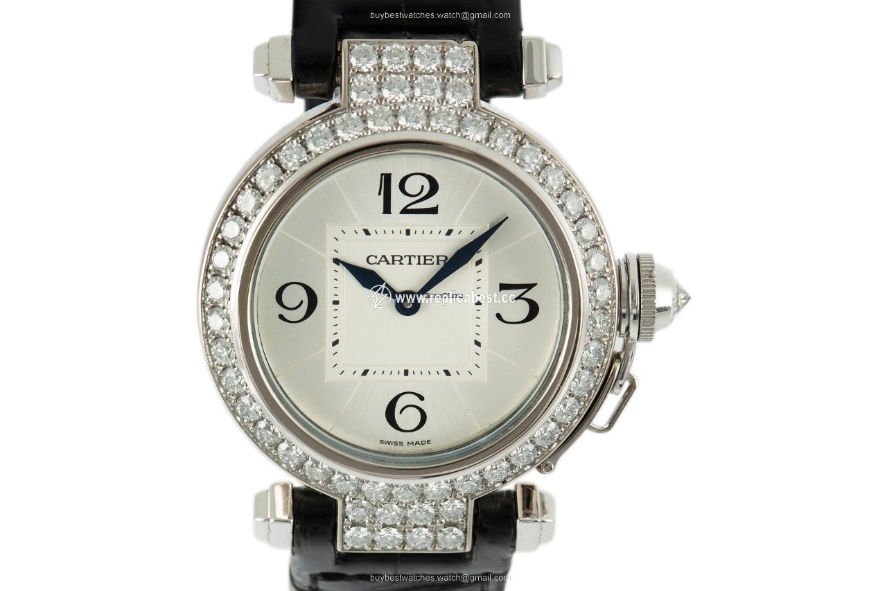 Cartier Pasha Womens watch Quartz White gold 2813